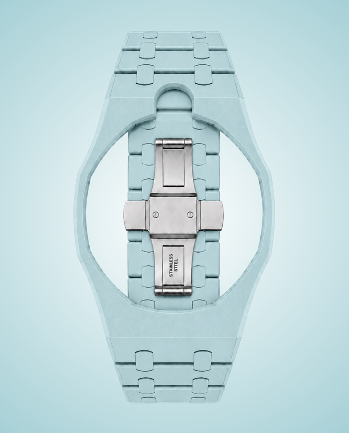 Bracciale ceramica blu Royal Pop a contrasto