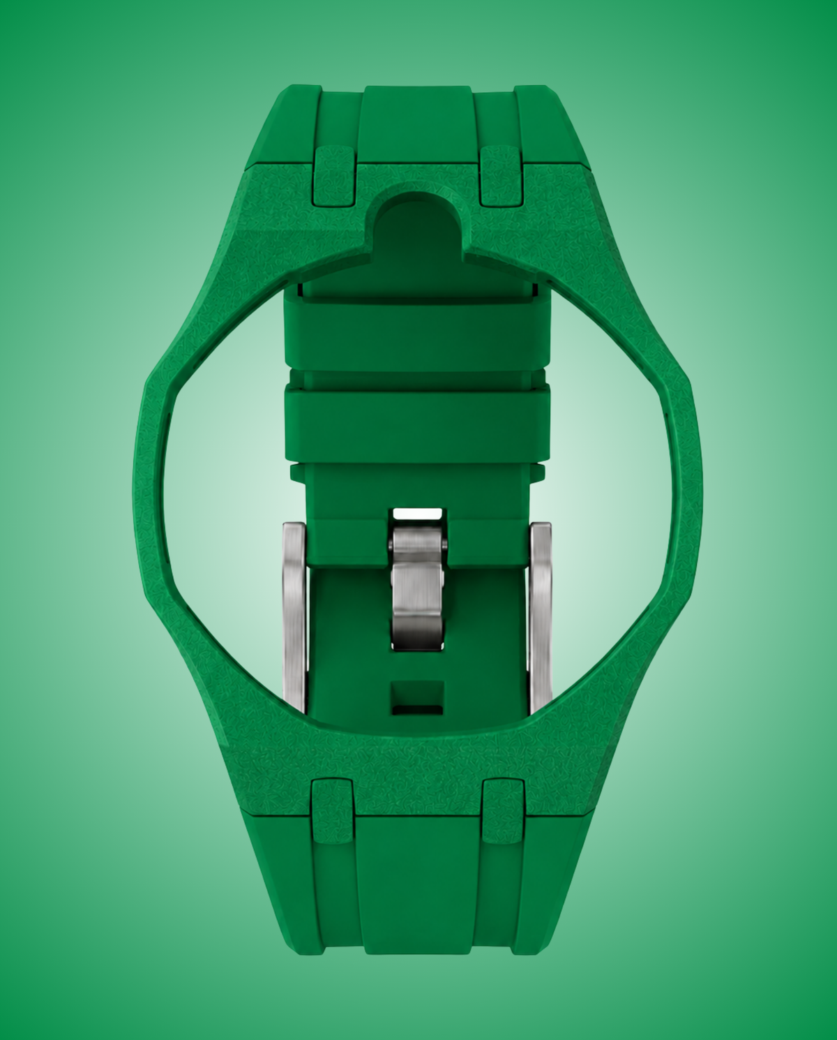 GIULIA - Bracciale in silicone verde Royal Pop