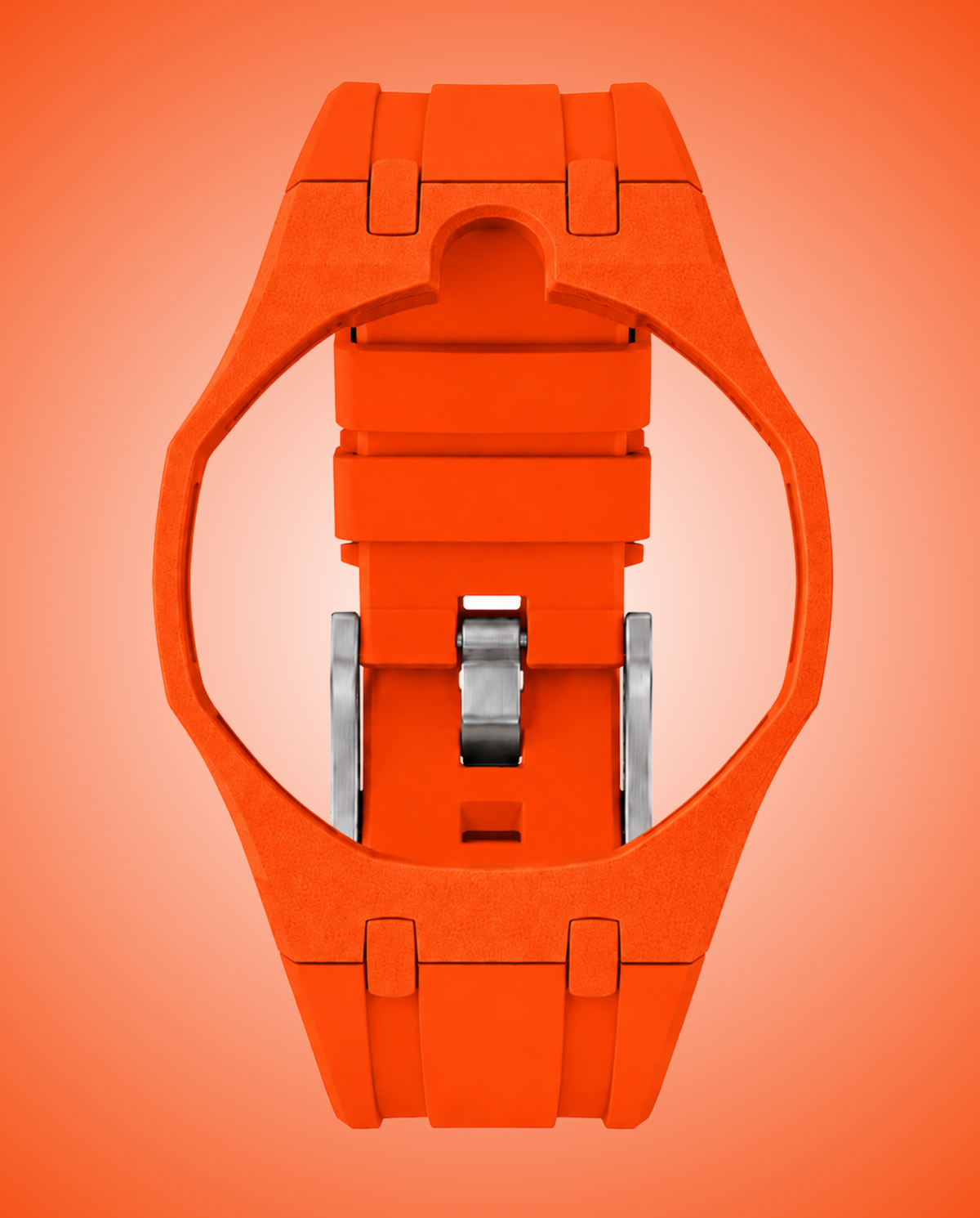 LUCA - Bracciale in silicone arancione ORENJI HACHI
