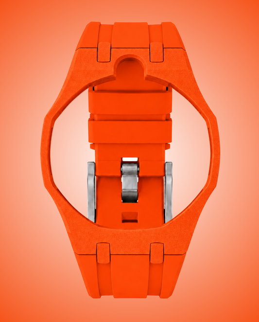 LUCA - Bracciale in silicone arancione ORENJI HACHI